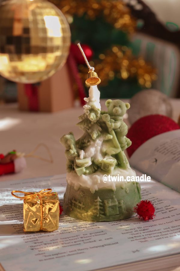 خرید شمع درخت کریسمس با تدی